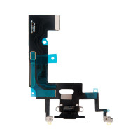 Шлейф с разъемом зарядного устройства с микрофоном iPhone XR черный