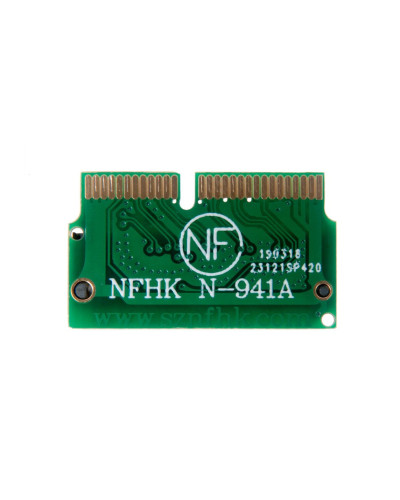 Адаптер-переходник SSD M.2 (NGFF) короткий для установки в MacBook Mid 2013 Early 2014 Early 2015 Mid 2017 A1465 A1466 / NFHK N-941A