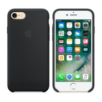 Чехол iPhone 7 / 8 Silicone Case / Black (MQGK2) черный