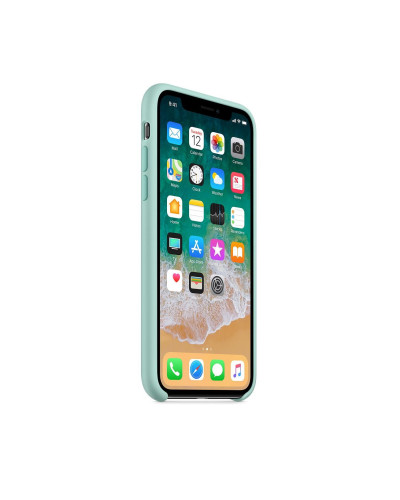 Чехол iPhone X / XS Silicone Case / Marine Green (MRRE2) морской