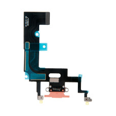 Шлейф с разъемом зарядного устройства с микрофоном iPhone XR коралловый