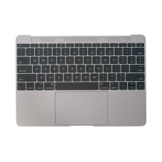 Топкейс с клавиатурой US и трекпадом MacBook 12 Retina A1534 Early 2015 Space Gray Серый Космос ASP