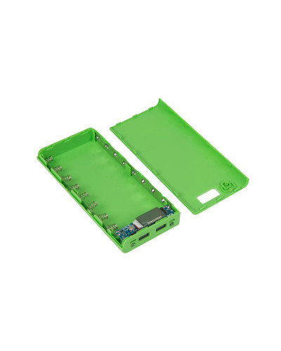 Контейнер портативного зарядного устройства с индикатором / зеленый
