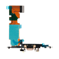 Шлейф с разъемом зарядного устройства с микрофоном iPhone 8 Plus золото /