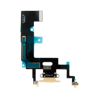 Шлейф із роз'ємом зарядного пристрою з мікрофоном iPhone XR жовтий