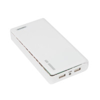 Контейнер портативного зарядного устройства с индикатором / белый