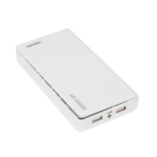 Контейнер портативного зарядного устройства с индикатором / белый