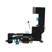 Шлейф с разъемами зарядного устройства и аудио с микрофоном iPhone 5S / 821-1667 черный