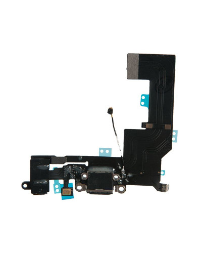 Шлейф с разъемами зарядного устройства и аудио с микрофоном iPhone 5S / 821-1667 черный