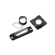 Набор внутренних держателей разъема ЗУ / аудио / задней камеры / линзы вспышки iPhone 5S / серебро