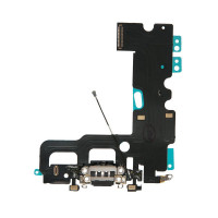 Шлейф с разъемом зарядного устройства с микрофоном iPhone 7 / 821-00270 черный