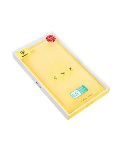 Чехол iPhone 6 Plus / 6S Plus / Baseus Silicone Case / прозрачный матовый