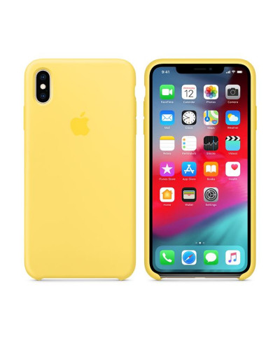 Чехол iPhone X / XS Silicone Case / Lemonade (MRG32) лимонный