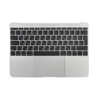 Топкейс с клавиатурой RUS РСТ и трекпадом MacBook 12 Retina A1534 Mid 2017 Silver Серебро ASP