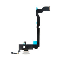 Шлейф с разъемом зарядного устройства с микрофоном iPhone XS Max белый