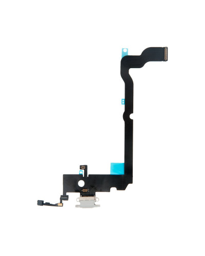 Шлейф с разъемом зарядного устройства с микрофоном iPhone XS Max белый