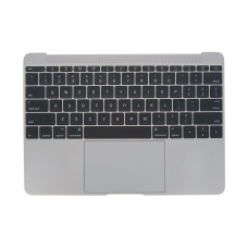 Топкейс с клавиатурой US и трекпадом MacBook 12 Retina A1534 Early 2015 Space Gray Серый Космос / 66