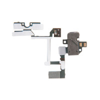 Шлейф с аудио разъемом и кнопками громкости и вибромотора iPhone 4 / 821-1033 черный