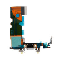 Шлейф с разъемом зарядного устройства с микрофоном iPhone 8 белый / 821-01163