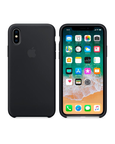 Чехол iPhone X / XS Silicone Case / Black (MQT12) черный