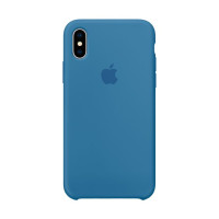 Чехол iPhone X / XS Silicone Case / Denim Blue (MRG22) синий