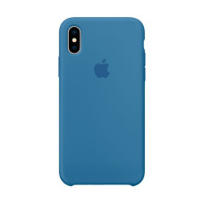 Чехол iPhone X / XS Silicone Case / Denim Blue (MRG22) синий