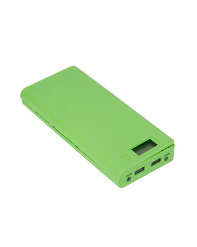Контейнер портативного зарядного устройства с индикатором / зеленый