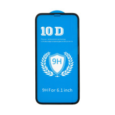 Защитное 10D стекло iPhone XR / 11 / черный