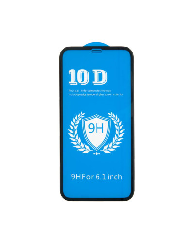 Защитное 10D стекло iPhone XR / 11 / черный