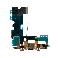 Шлейф с разъемом зарядного устройства с микрофоном iPhone 7 / 821-00270 черный