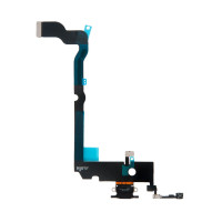 Шлейф с разъемом зарядного устройства с микрофоном iPhone XS Max черный