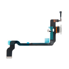 Шлейф с разъемом зарядного устройства с микрофоном iPhone XS белый