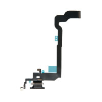 Шлейф с разъемом зарядного устройства с микрофоном iPhone X / 821-01602 черный