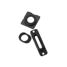 Набор внутренних держателей разъема ЗУ / аудио / задней камеры / линзы вспышки iPhone 5S / серый