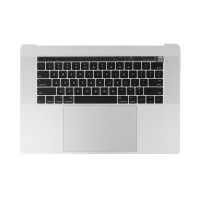 Топкейс с клавиатурой US трекпадом и АКБ A1820 MacBook Pro 15 Retina Touch Bar A1707 2016 Silv AASP