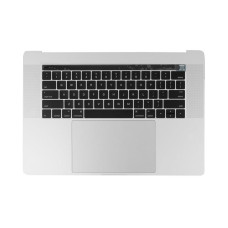 Топкейс с клавиатурой US трекпадом и АКБ A1820 MacBook Pro 15 Retina Touch Bar A1707 2016 Silv AASP