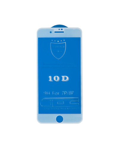 Защитное 10D стекло iPhone 7 Plus / 8 Plus / белый