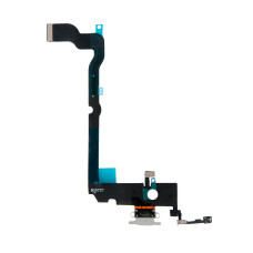 Шлейф с разъемом зарядного устройства с микрофоном iPhone XS Max белый