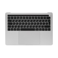 Топкейс с клавиатурой RUS РСТ трекпадом и АКБ A1819 MacBook Pro 13 Retina TB A1706 2016 Silver AASP