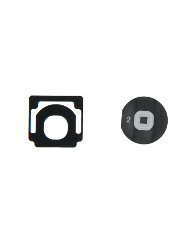 Кнопка HOME с рамкой iPad 2 / 3 / 4 Черная