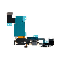 Шлейф с разъемами зарядного устройства и аудио с микрофоном iPhone 6S Plus белый