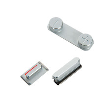 Набор кнопок громкости и включения iPhone 5S / SE серебро