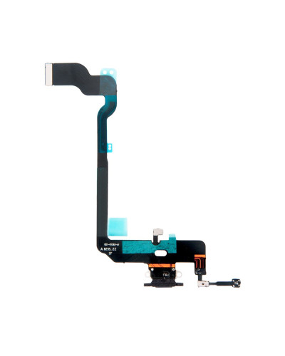 Шлейф с разъемом зарядного устройства с микрофоном iPhone XS черный