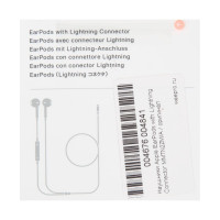 Наушники Apple EarPods with Lightning Connector /  MMTN2ZM/A оригинал