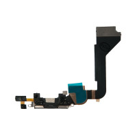 Шлейф с разъемом зарядного устройства с микрофоном iPhone 4 / 821-1093 черный