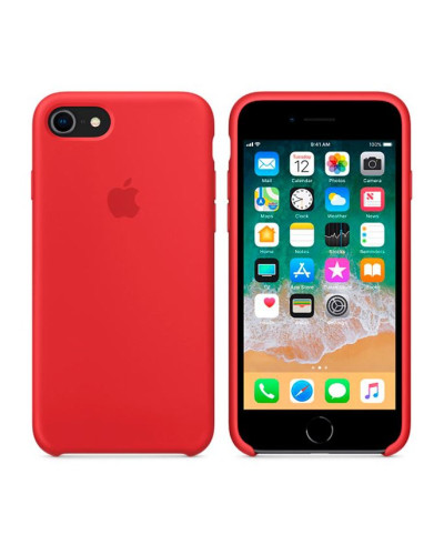 Чехол iPhone 7 / 8 Silicone Case / (PRODUCT) Red (MQGP2) красный