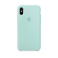 Чехол iPhone X / XS Silicone Case / Marine Green (MRRE2) морской