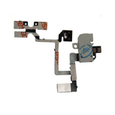 Шлейф с аудио разъемом и кнопками громкости и вибромотора iPhone 4 / 821-1033 белый