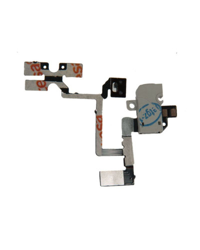 Шлейф с аудио разъемом и кнопками громкости и вибромотора iPhone 4 / 821-1033 белый