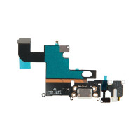 Шлейф с разъемами зарядного устройства и аудио с микрофоном iPhone 6 / оригинал / 821-1853 белый